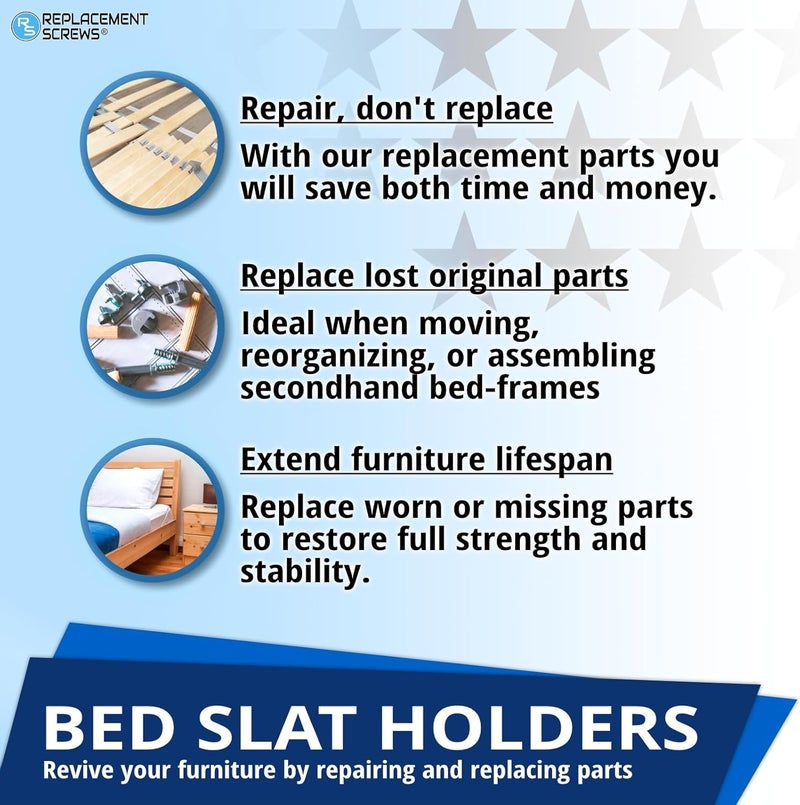 ReplacementScrews Plastic Sleeve and Screw Compatible with IKEA Part 102267 & 105163 (Pack of 2) - Image 5